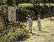 Wladyslaw Podkowinski Children in the Garden oil painting picture wholesale